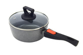 Non Stick Induction Safe Saucepan with Detachable Handle and Lid 18cm